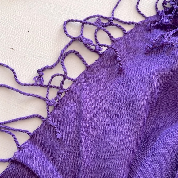 Symphony Designs, oblong purple, Scarf/shawl/wrap made in India - Picture 5 of 5